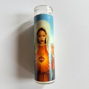 FLXWAX Celebrity Prayer Candle – Rihanna Virgin Mary Design – Unscented